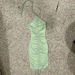 Princess Polly Sage Mini Dress